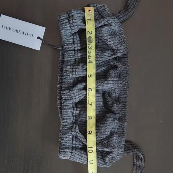 WeWoreWhat Charcoal Knit Top - Picture 10 of 11